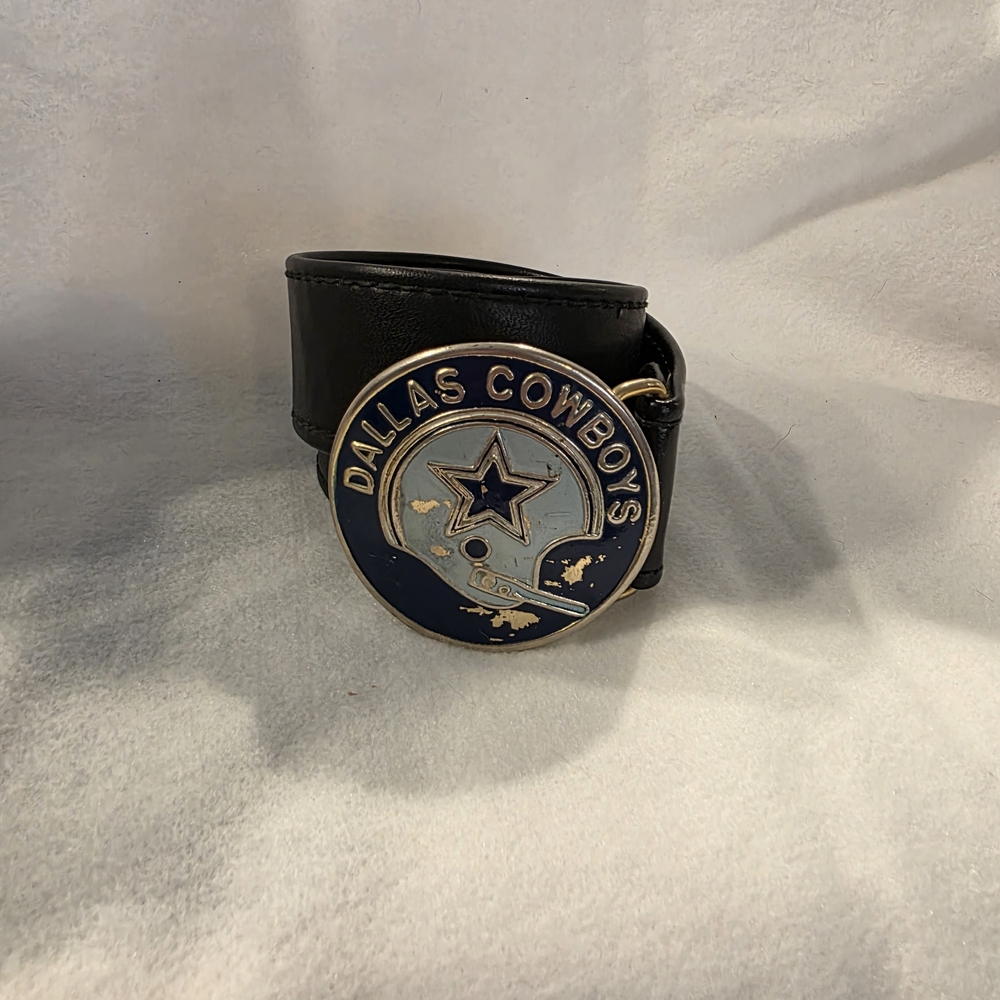 1971 NFL Dallas Cowboys Black Belt with Gold Buckle